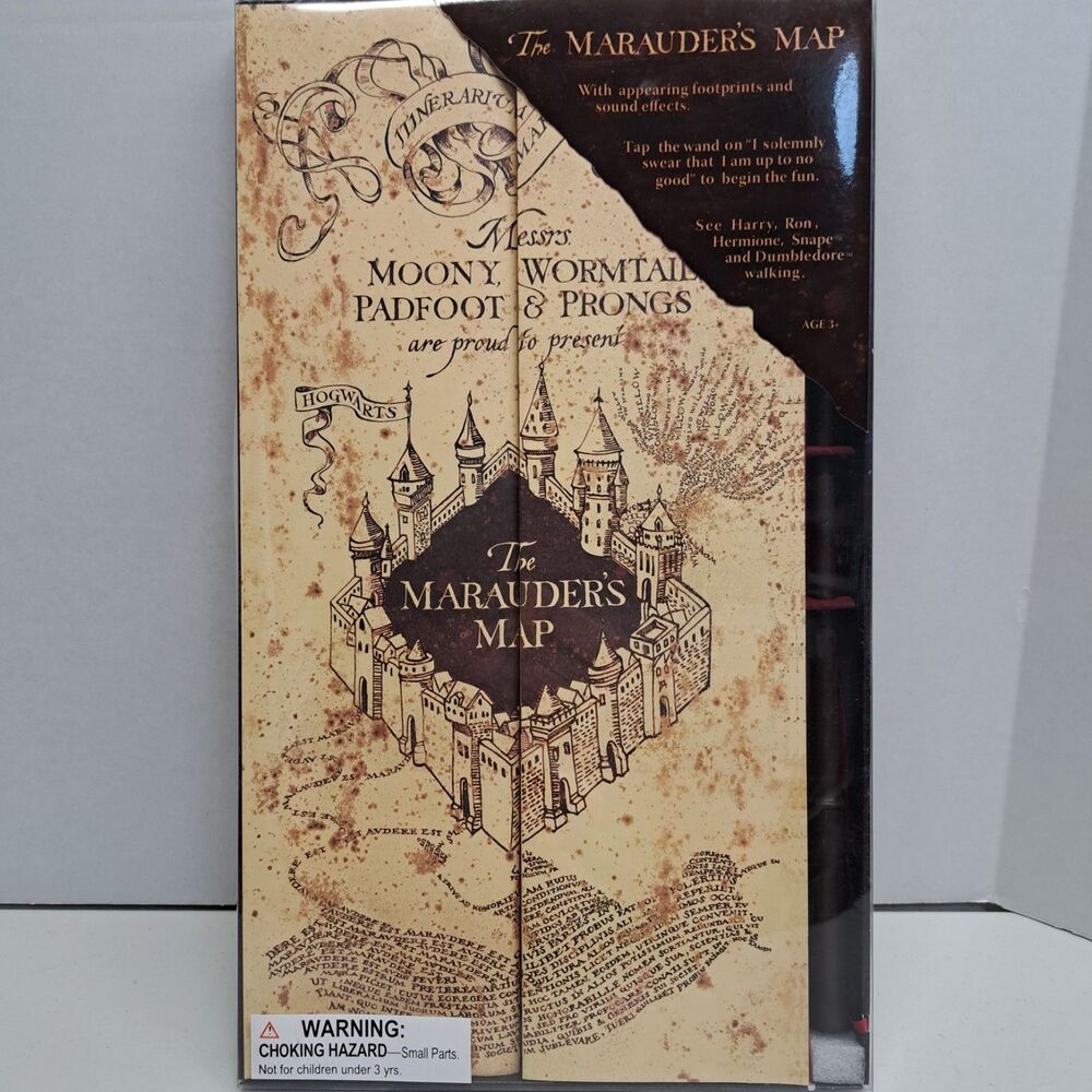 Marauder's Map Interactive W/ Lights and Sound Effects Harry Potter